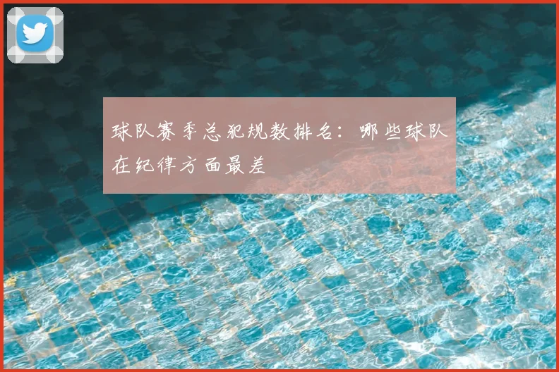 球队赛季总犯规数排名：哪些球队在纪律方面最差